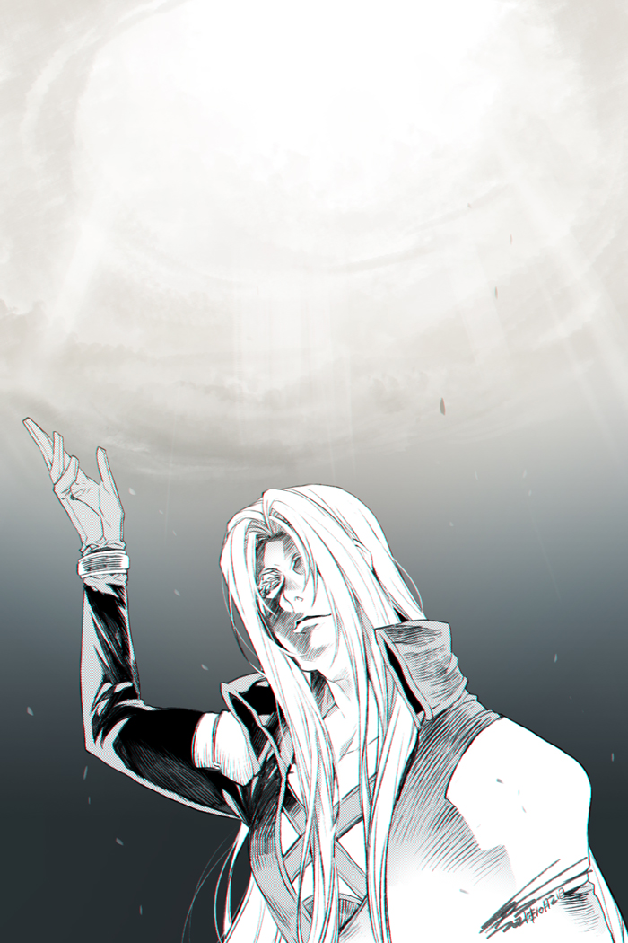 sephiroth (final fantasy and 1 more) drawn by hiryuu_(kugelcruor)
