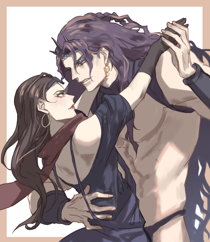 kars and lisa lisa (jojo no kimyou na bouken and 1 more) drawn by yepnean
