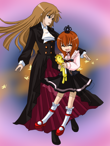 ushiromiya maria and ushiromiya rosa (umineko no naku koro ni)