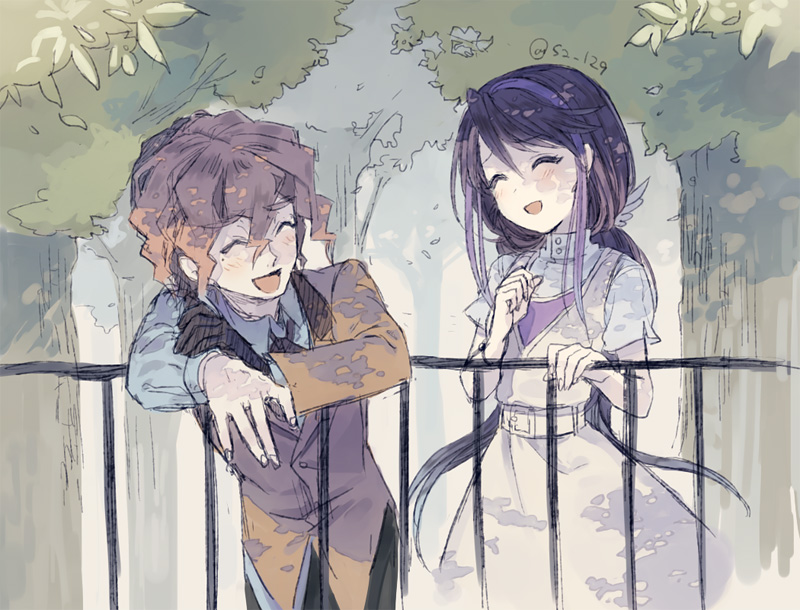 kurosaki ruri and dennis macfield (yu-gi-oh! and 1 more) drawn by itsuki_(s2_129)
