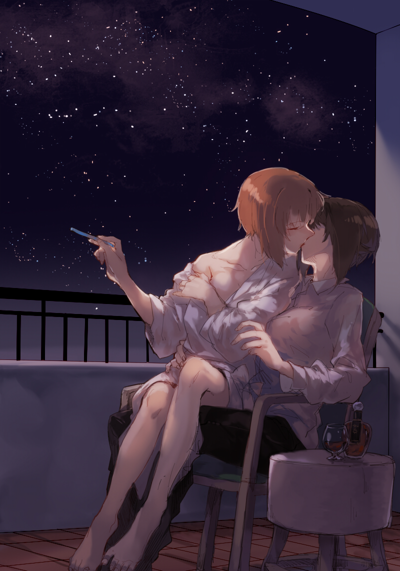 nishizumi miho and nishizumi maho (girls und panzer) drawn by hamada_(super_tachioyogi_kyousou)