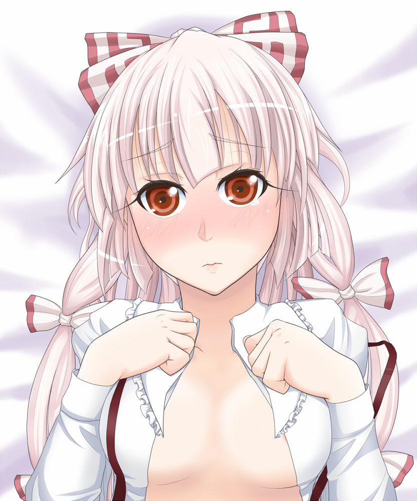 fujiwara no mokou (touhou) drawn by matsura_(nagatosan)