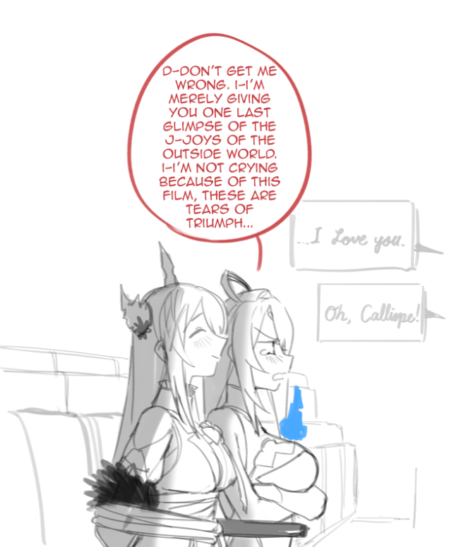 nerissa ravencroft and elizabeth rose bloodflame (hololive and 1 more) drawn by dasdokter