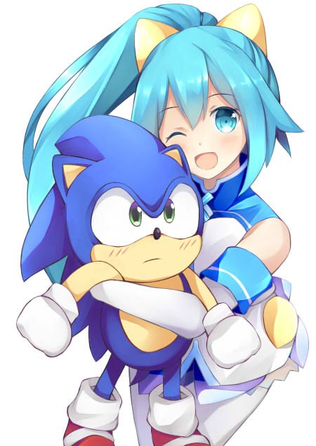 sonic the hedgehog and sega hatsumi (sonic and 2 more) drawn by jokerace03