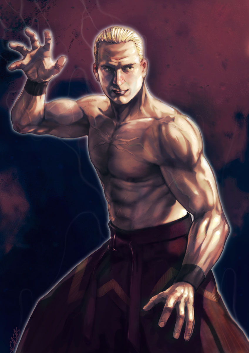 geese howard (the king of fighters and 1 more) drawn by santi_casas