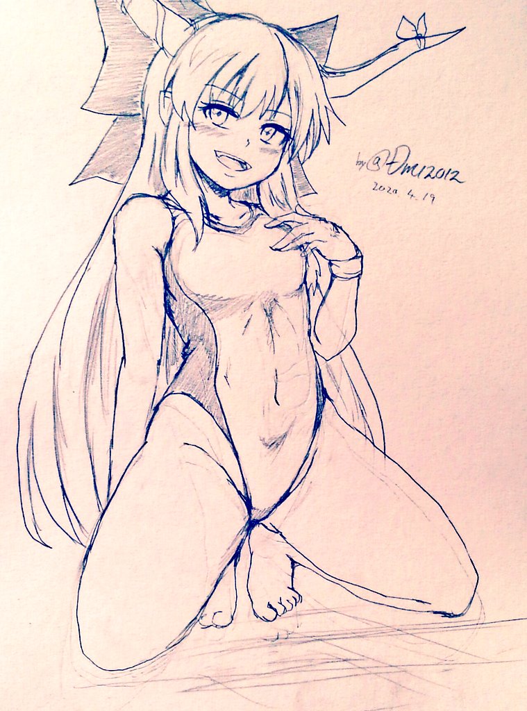 ibuki suika (touhou) drawn by d-m_(dii_emu)