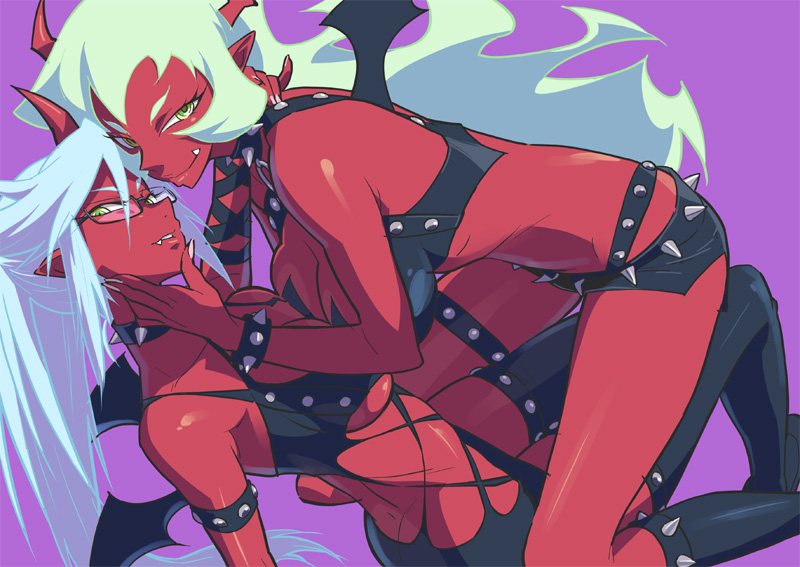 kneesocks and scanty (panty & stocking with garterbelt) drawn by choobackers32