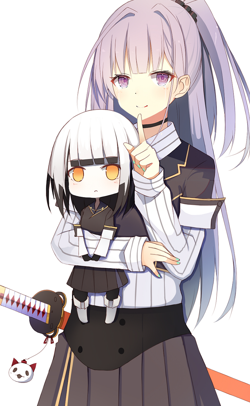 satsuki yomi and tsubakuro yume (toji no miko) drawn by bingkongyanling