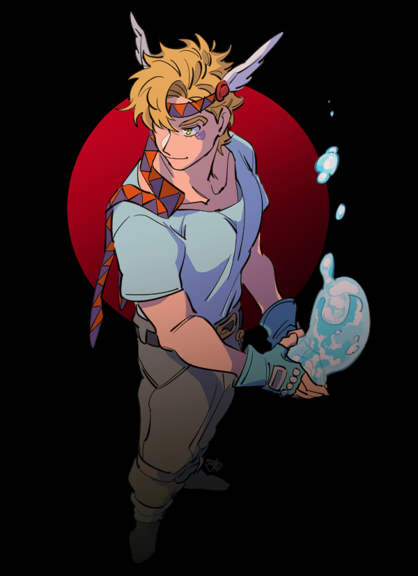 caesar anthonio zeppeli (jojo no kimyou na bouken and 1 more) drawn by carota327