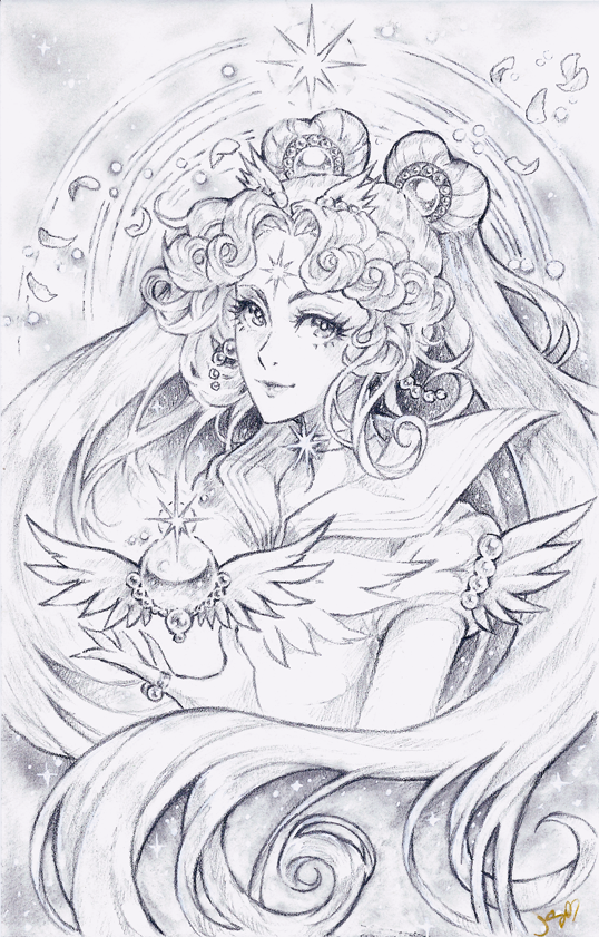 sailor cosmos (bishoujo senshi sailor moon and 1 more) drawn by channelsquare