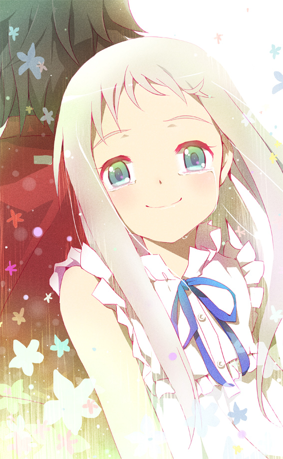 honma meiko and yadomi jinta (ano hi mita hana no namae wo bokutachi wa mada shiranai.) drawn by kiina