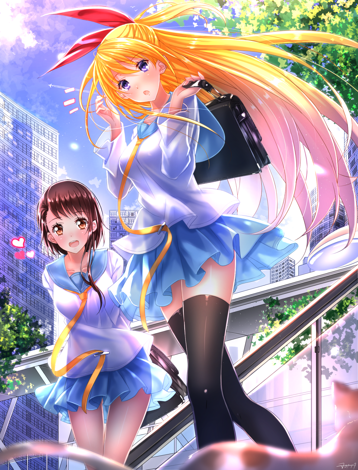 Kirisaki Chitoge And Onodera Kosaki Nisekoi Drawn By Swordsouls Danbooru Kirisaki Chitoge And Onodera Kosaki Nisekoi Drawn By Swordsouls Danbooru