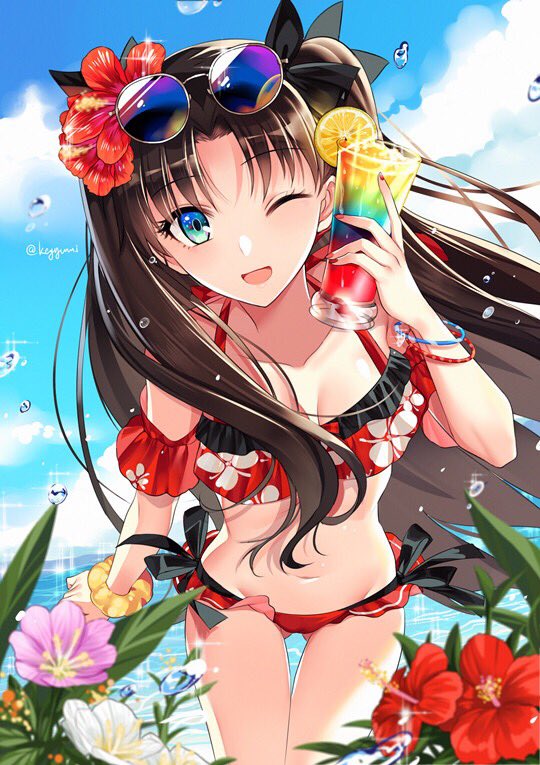 tohsaka rin (fate and 1 more) drawn by yaoshi_jun