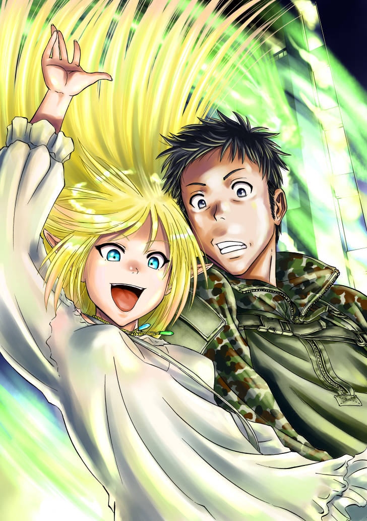 tuka luna marceau and itami youji (gate - jieitai ka no chi nite kaku tatakaeri) drawn by sao_satoru
