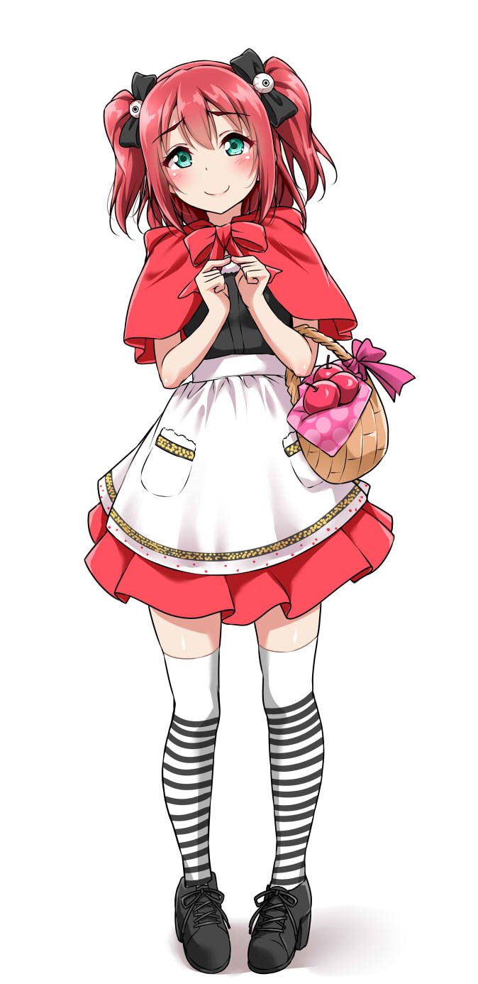 kurosawa ruby, little red riding hood, and furihata ai (love live! and 2 more) drawn by yopparai_oni
