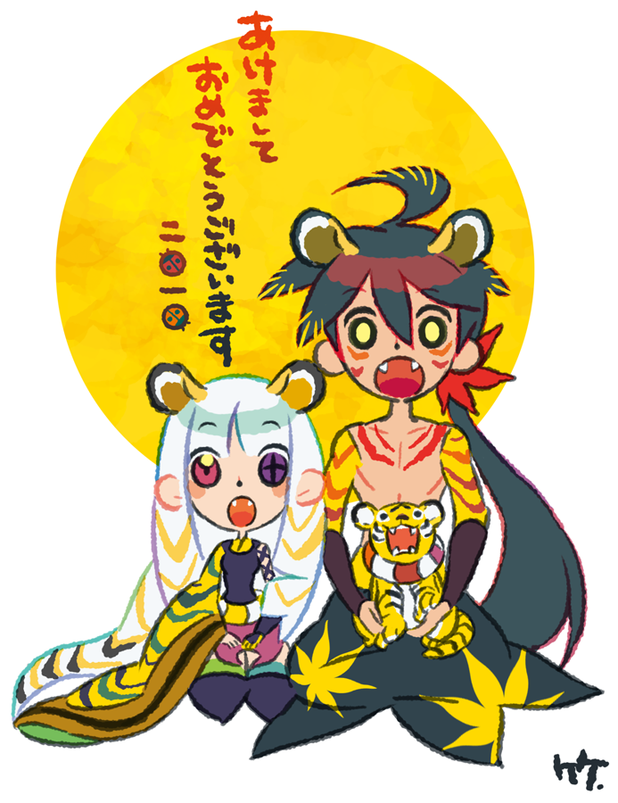 togame and yasuri shichika (katanagatari) drawn by take_(takegarou)