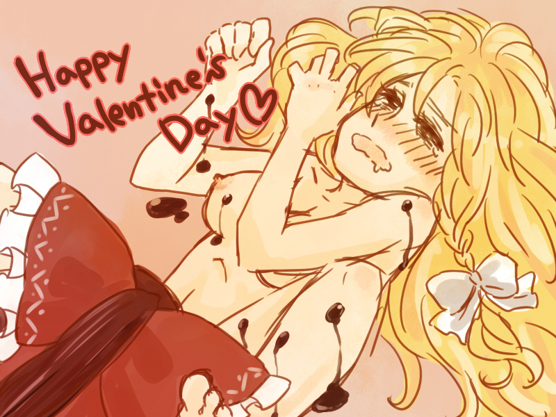 hakurei reimu and kirisame marisa (touhou) drawn by himeko_(chp)