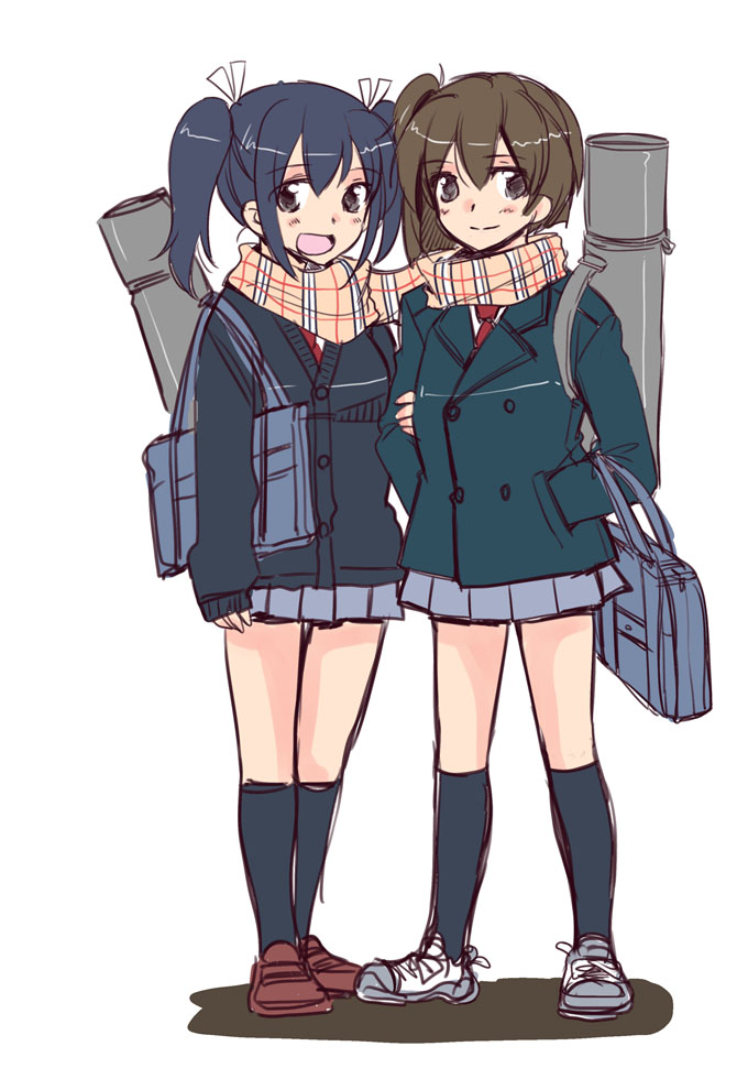 souryuu and hiryuu (kantai collection) drawn by sanpachishiki_(gyokusai-jima)