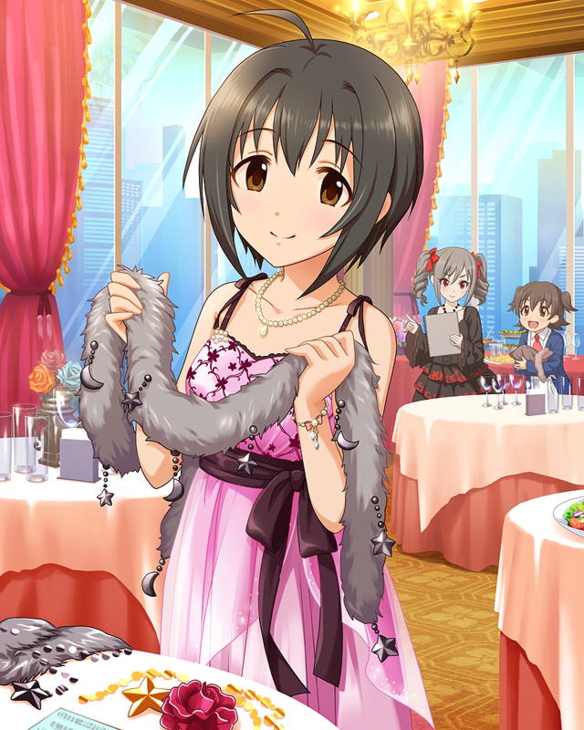 kanzaki ranko, akagi miria, and kohinata miho (idolmaster and 1 more)