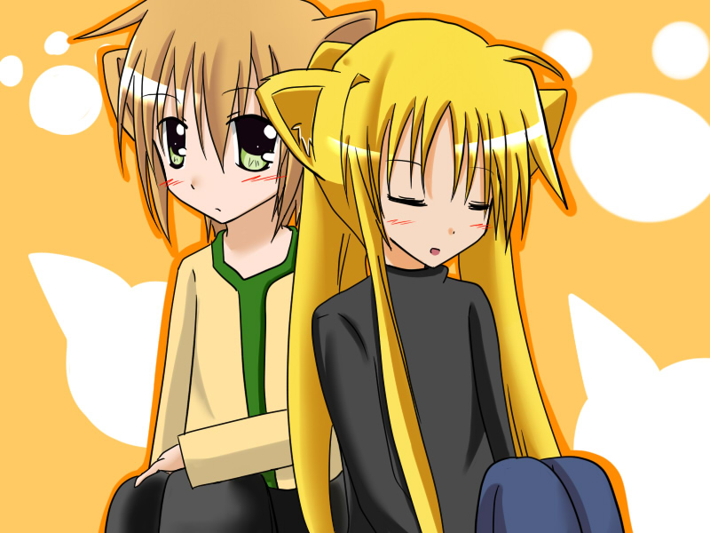 fate testarossa and yuuno scrya (lyrical nanoha and 1 more)