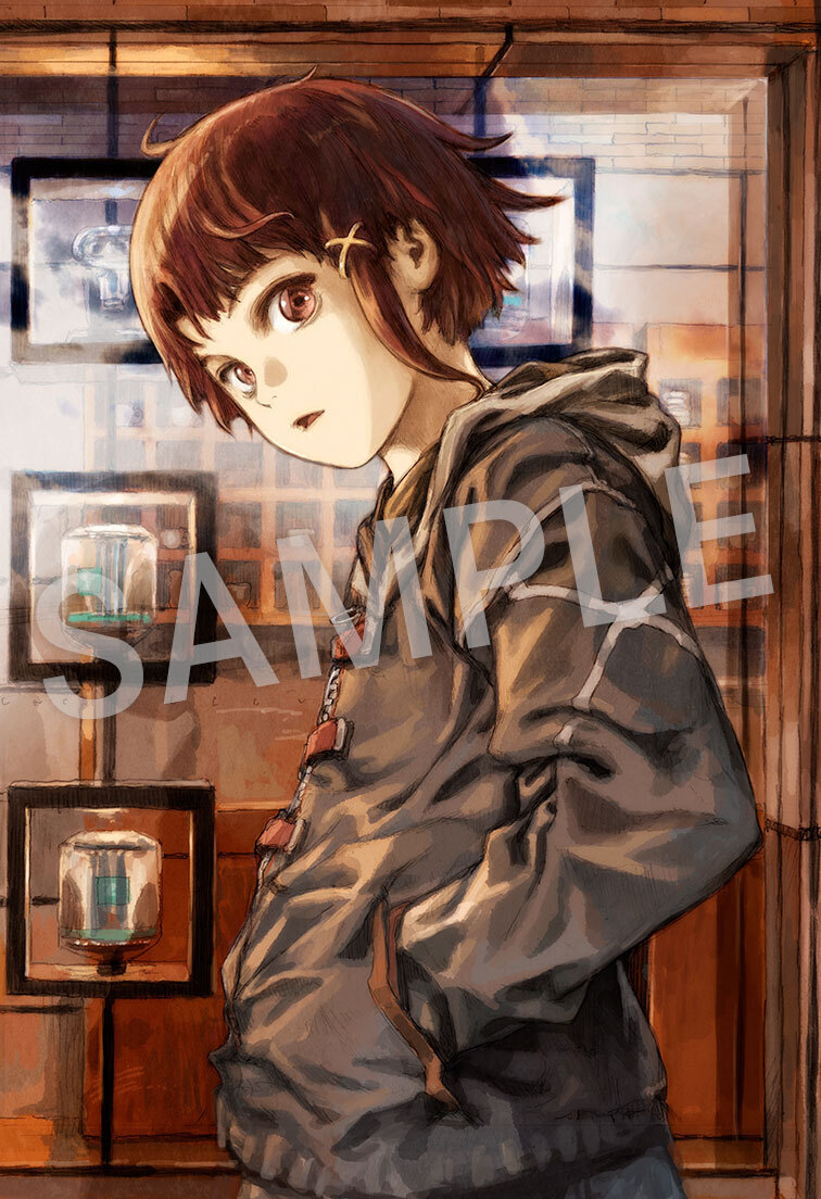 iwakura lain (serial experiments lain) drawn by abe_yoshitoshi