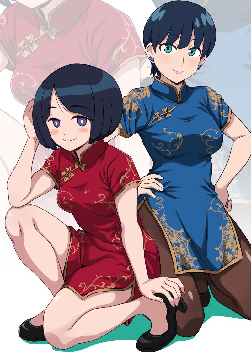shiiko sugai and tamaki yuzuriha (gundam and 1 more) drawn by ponzu_rui