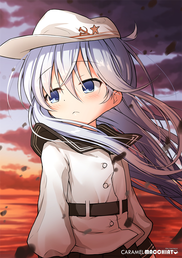 hibiki and verniy (kantai collection) drawn by macchiato_(jae-min_cho)
