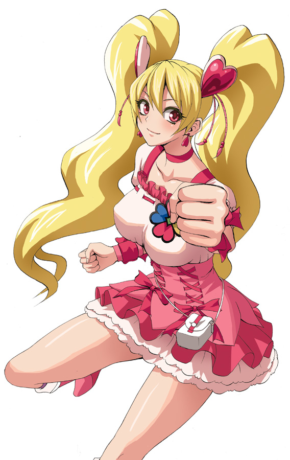momozono love and cure peach (precure and 1 more) drawn by minarai_zouhyou