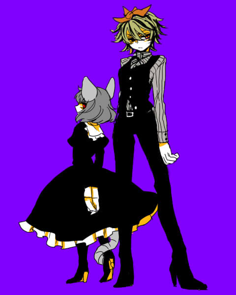 nazrin and toramaru shou (touhou) drawn by shimana_(cs-ts-az)