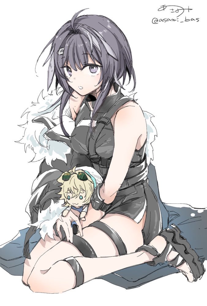 la pluma and tequila (arknights) drawn by asami_bas