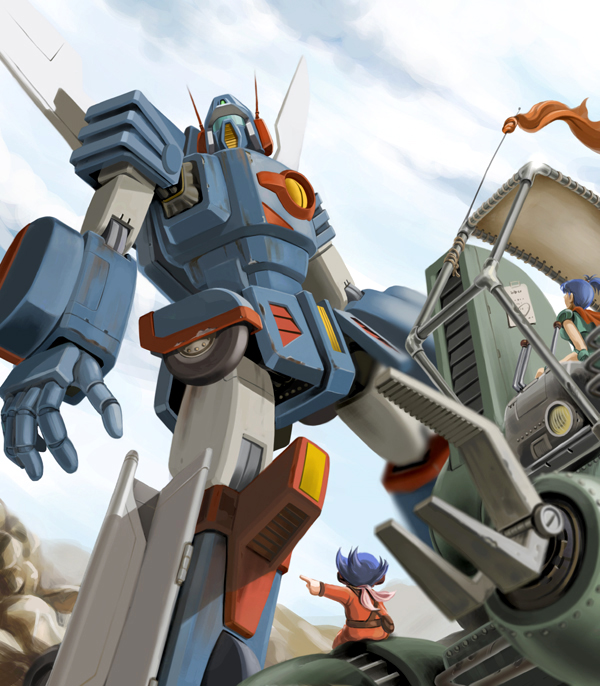xabungle, rag uralo, chill, and trad 11 type (sentou mecha xabungle) drawn by dorasu