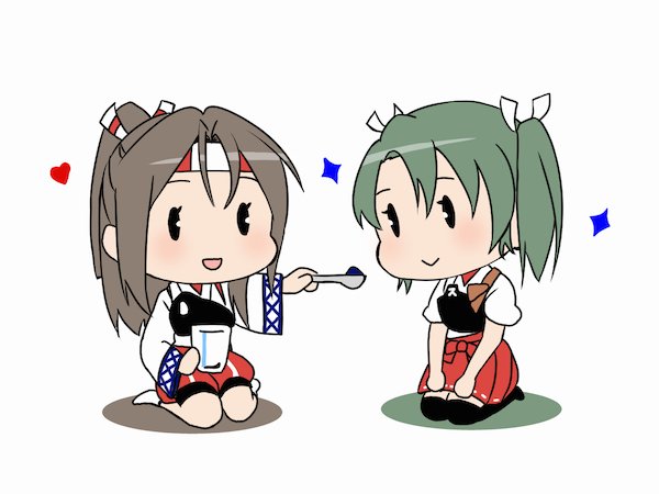 zuikaku and zuihou (kantai collection and 1 more) drawn by asuka_sakurai