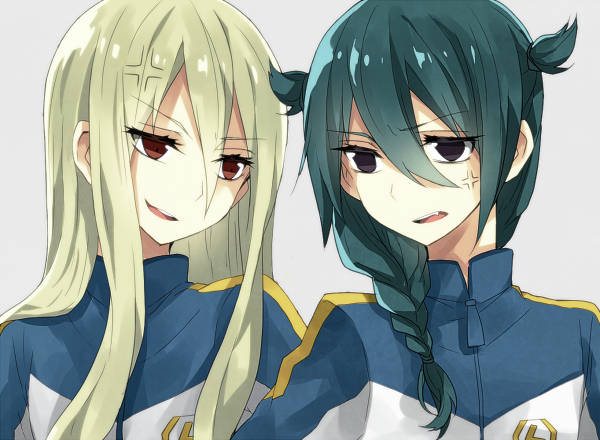 afuro terumi and mistorene callus (inazuma eleven) drawn by chiruku