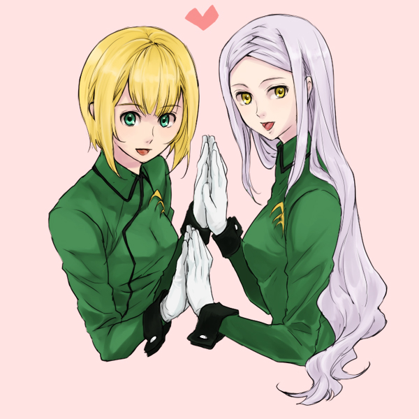 soma peries and louise halevy (gundam and 1 more) drawn by higi_(rodriguez)