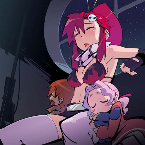 yoko littner, darry adai, and gimmy adai (tengen toppa gurren lagann) drawn by gun_zi_(i&eyes)