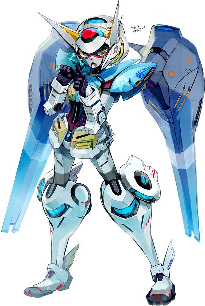 g-self and g-self perfect pack (gundam and 1 more) drawn by okama