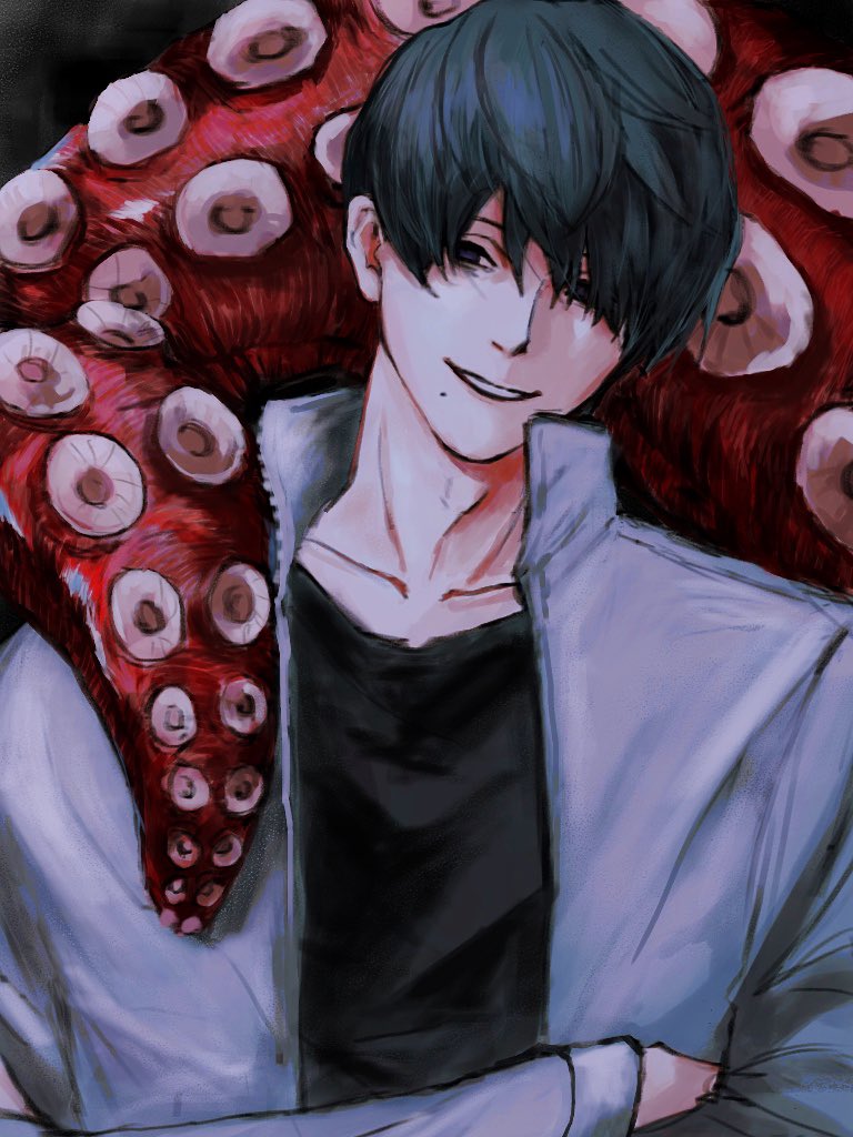 yoshida hirofumi and octopus devil (chainsaw man) drawn by mon_star200cc