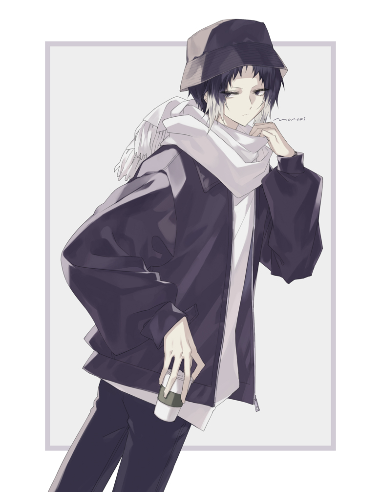 akutagawa ryuunosuke (bungou stray dogs) drawn by mogi_(green_tea_planet)