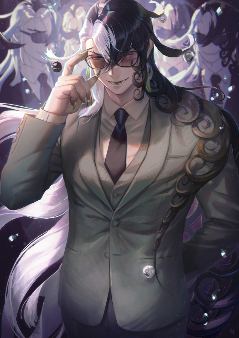 ashiya douman (fate and 1 more) drawn by na222222