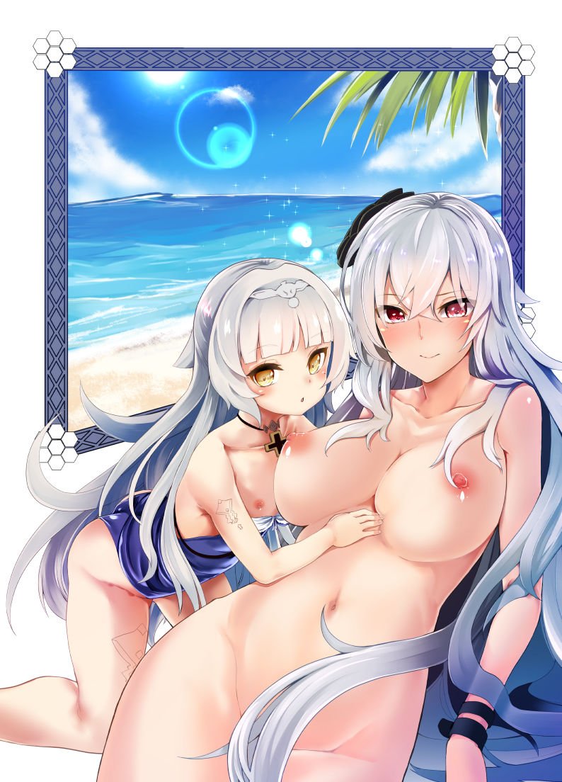 graf zeppelin and z46 (azur lane) drawn by takara_akihito