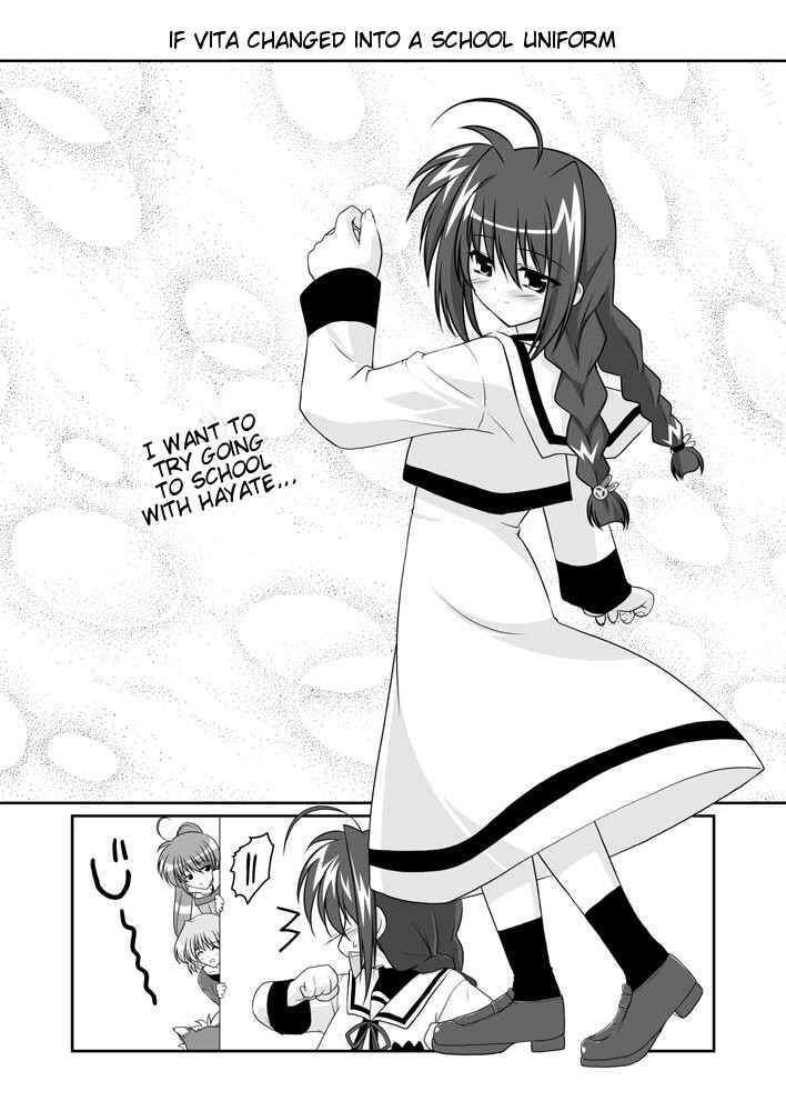 vita, signum, shamal, and zafira (lyrical nanoha and 2 more) drawn by mikage_takashi