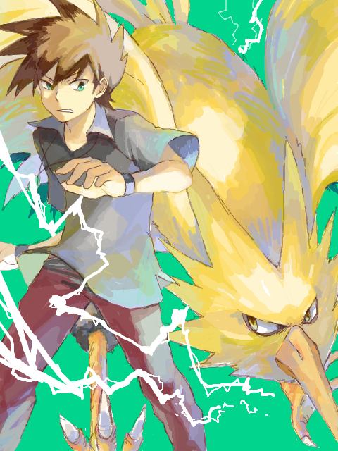 blue oak and zapdos (pokemon and 2 more)