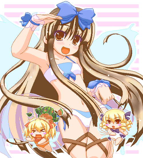 star sapphire, luna child, and sunny milk (touhou) drawn by marimo_(artist)