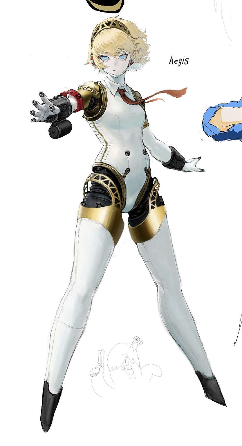 aigis (persona and 1 more) drawn by tyawantyawan356