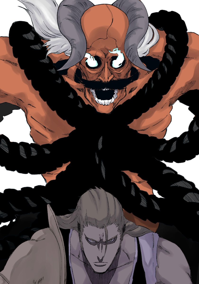 komamura sajin (bleach and 1 more) drawn by mitu_hide43