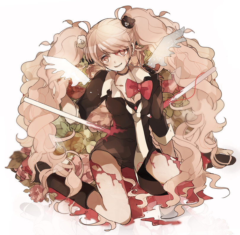 enoshima junko (danganronpa and 1 more) drawn by shina_000