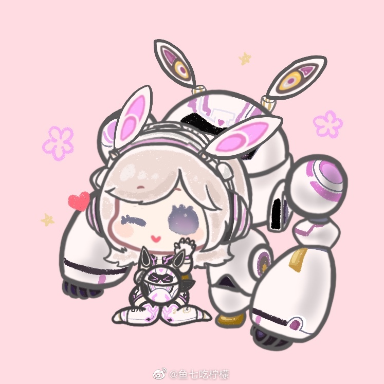 speedy rabbit (nikki and 1 more) drawn by xiaoyu_qixing