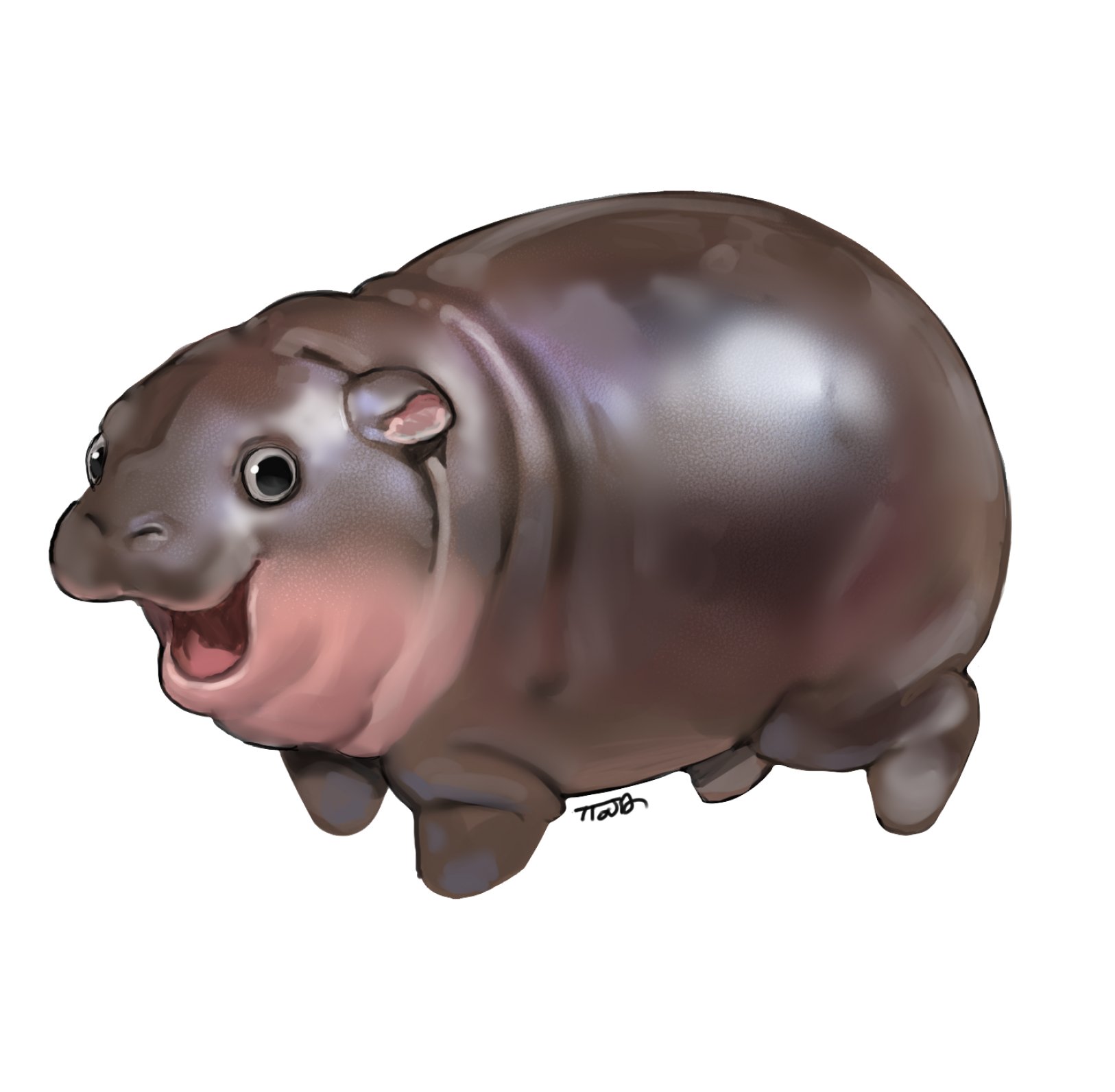 Moo Deng real Life Drawn By Tto ja Danbooru