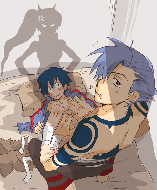 yoko littner, simon, and kamina (tengen toppa gurren lagann)