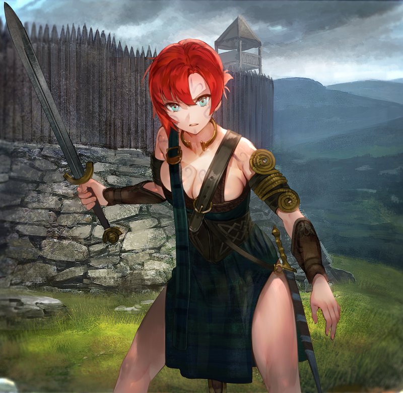 boudica (fate and 3 more) drawn by aos
